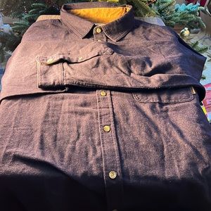 Legendary Whitetails Men’s LS Solid Flannel Shirt Color Blue Size XL
